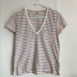 Madewell Whisper Cotton Striped Tee - Size M